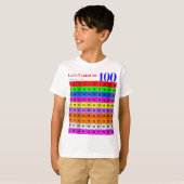 T-shirt Les chiffres sont Cool, 1-100 chiffres Graphique E (Devant entier)