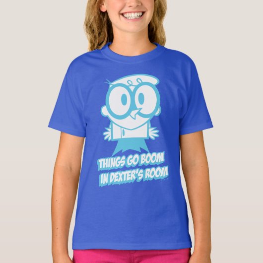 T-shirt Les choses bougent dans la chambre de Dexter (Devant)