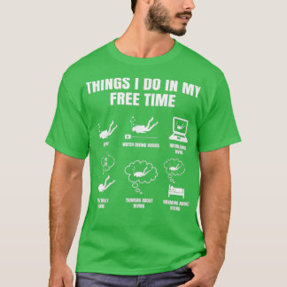 T-shirt Les Choses Faire Mon Temps Libre Plongée Plongée A