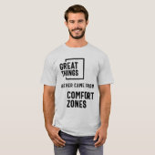 T-shirt Les Choses Ne Sont Jamais Venues Des Zones De Conf (Devant entier)