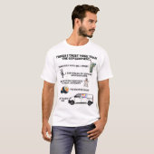T-shirt Les Choses Que J'Ai Plus Confiance Que Le Gouverne (Devant entier)