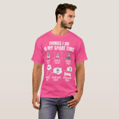 T-shirt Les Choses Que Je Fais Dans Mes Sheeps De Temps De (Devant entier)