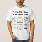 T-shirt les choses que je fais dans mon jeu d'orientation  (Devant)