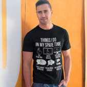 T-shirt Les Choses Que Je Fais Dans Mon Spare Time Bowling