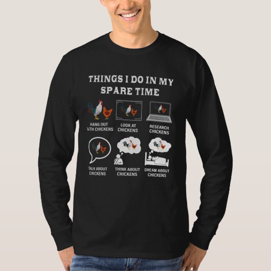 T-shirt Les Choses Que Je Fais Dans Mon Temps De Secours P (Devant)