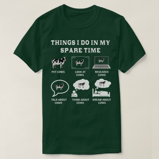 T-shirt Les Choses Que Je Fais Dans Mon Temps De Secours V (Design devant)