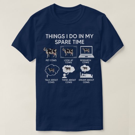 T-shirt Les Choses Que Je Fais Dans Mon Temps De Secours V (Design devant)
