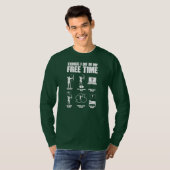 T-shirt Les choses que je fais dans mon temps libre Bowhun (Devant entier)