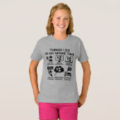 T-shirt Les Choses Que Je Fais Dans Mon Temps Libre - Dino (Devant entier)