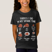 T-Shirt Les Choses Que Je Fais Dans Mon Temps Libre Fumer  (Devant)