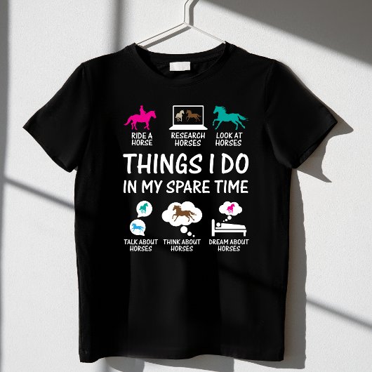 T-shirt Les choses que je fais dans mon temps libre Fun Ho