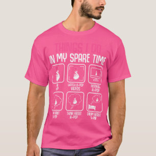 T-shirt Les choses que je fais dans mon temps libre Kpop M
