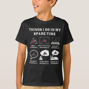 T-shirt Les choses que je fais dans mon temps libre Motone