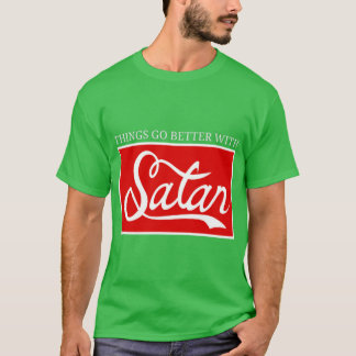 T-shirt Les choses vont mieux avec Satan garçon