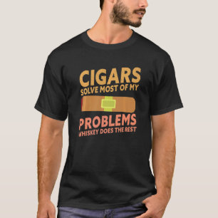 T-shirt Les Cigares Résolvent La Plupart De Mes Problèmes