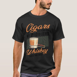 T-shirt Les Cigares Résolvent La Plupart De Mes Problèmes