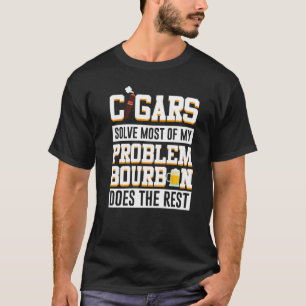 T-shirt Les Cigares Résolvent La Plupart De Mon Problème B