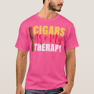 T-shirt Les cigares sont ma thérapie Cigare drôle