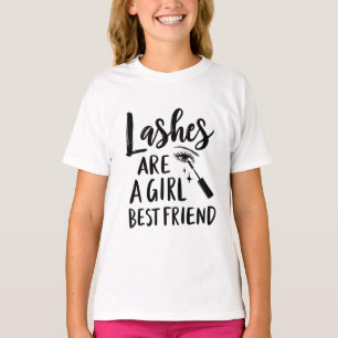 T-shirt Les cils sont le meilleur ami d'une fille