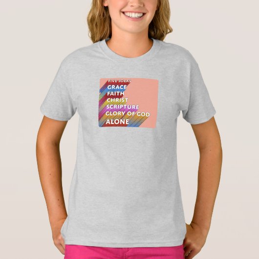 T-shirt Les cinq solas (Devant)