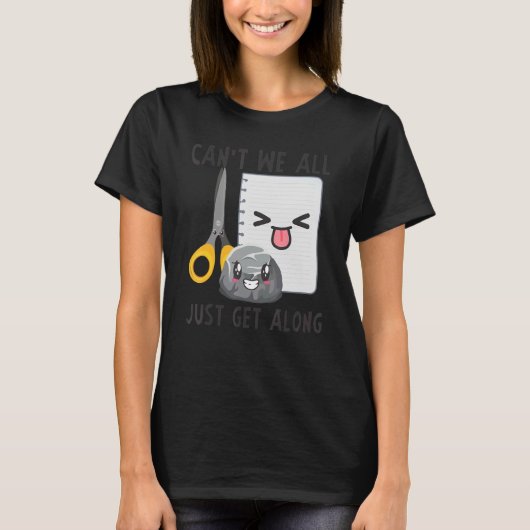 T-shirt Les ciseaux de papier rock ne peuvent-ils pas tous (Devant)