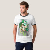 T-shirt Les ciseaux verts (Devant entier)