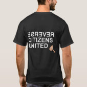 T-shirt Les citoyens inverses ont uni la chemise (2-Sided, (Dos)