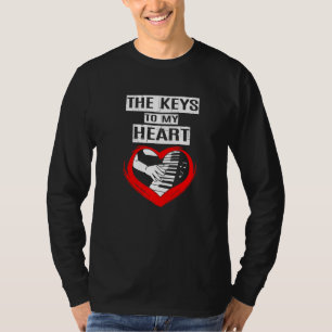 T-shirt Les Clés De Mon Coeur Piano