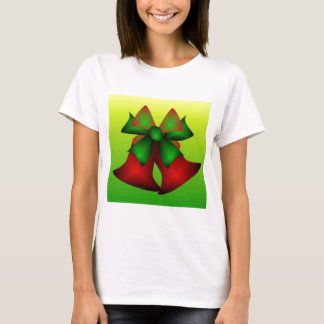 T-shirt Les cloches de Noël en blanc