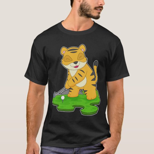 T-shirt Les clubs de golf de Tiger (Devant)