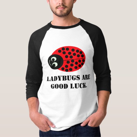 T-shirt Les coccinelles portent chance. (Devant)