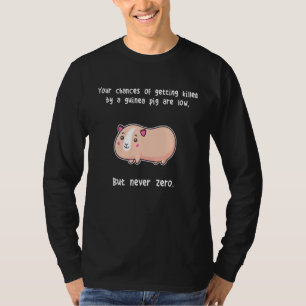 T-shirt Les cochons de Guinée jamais zéro rongeur cavé