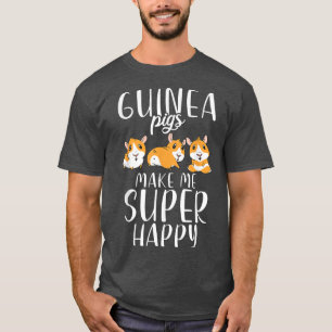 T-shirt Les Cochons De Guinée Me Rendent Super Heureux Mig
