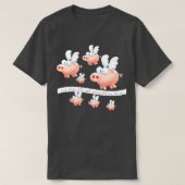 T-shirt Les cochons peuvent voler (Design devant)