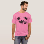 T-shirt Les cochons sont des amis (Devant entier)