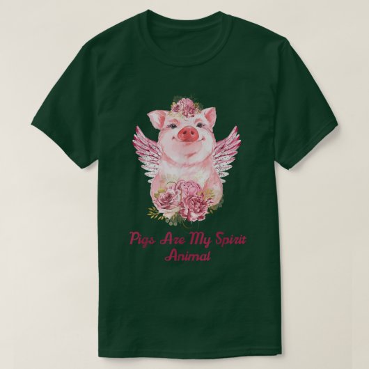 T-shirt Les Cochons Sont Mon Esprit Les Amateurs De Cochon (Design devant)