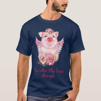 T-shirt Les Cochons Sont Mon Esprit Les Amateurs De Cochon