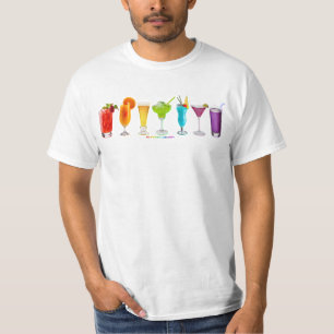 T-shirt Les cocktails alcoolisés de SlipperyJoe pour la co