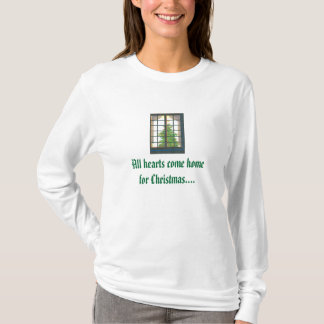 T-shirt Les coeurs de Noël viennent à la maison