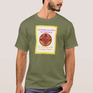 T-shirt Les coeurs rentrent à la maison pour la Saint-Vale