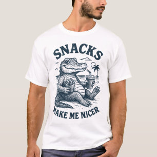 T-shirt Les collations me rendent plus gentil Alligator Vi