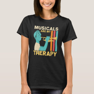 T-shirt Les comédies musicales sont ma thérapie Musicien M