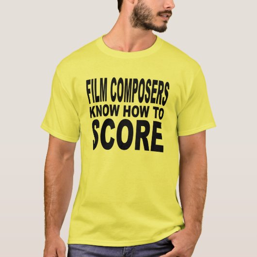 T-shirt Les compositeurs de film savent marquer (Devant)