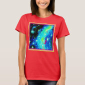 T-shirt Les conceptions cosmiques nébuleuses et spatiales. (Devant)
