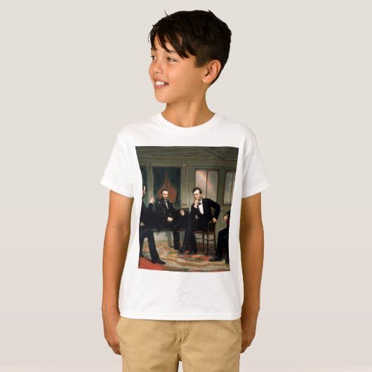 T-shirt Les conciliateurs avec Abraham Lincoln (Devant entier)
