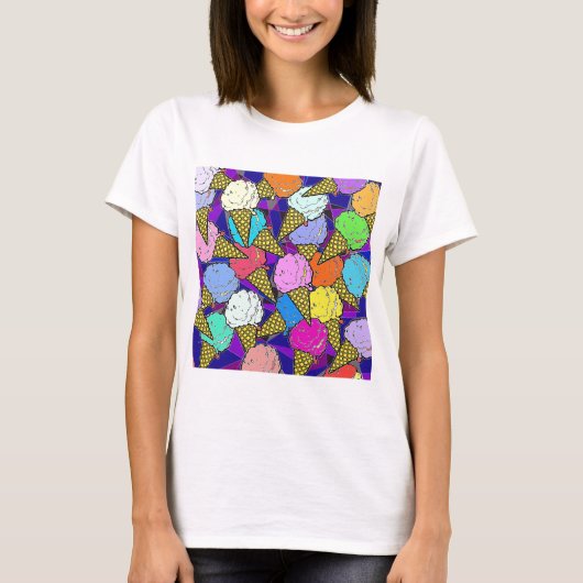 T-shirt Les cônes de crème glacée (Devant)