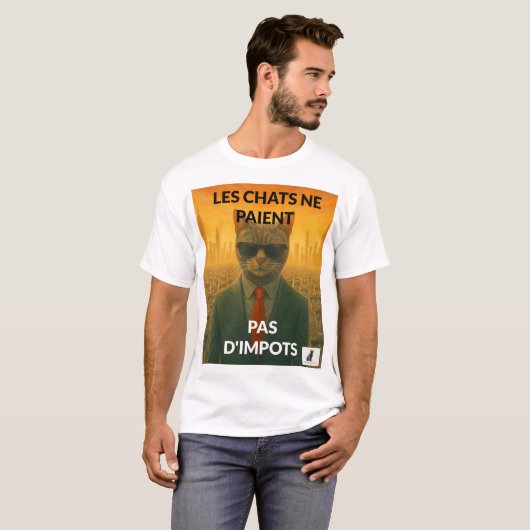 T-shirt Les Conversations Ne Ppatient Pas d'Impôts (Devant entier)