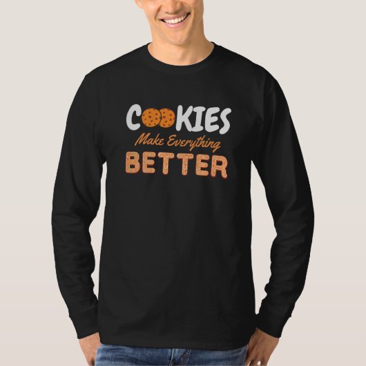 T-shirt Les cookies rendent tout meilleur Chocolat Chips M (Devant)