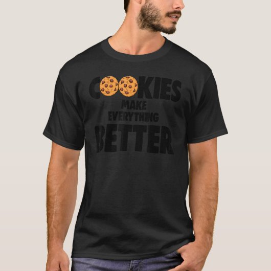 T-shirt Les cookies rendent tout mieux l'amour Choco Chip  (Devant)