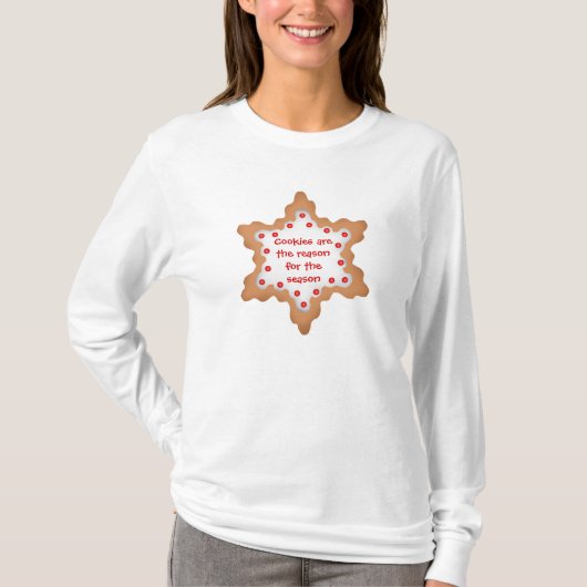 T-shirt Les cookies sont la raison de la saison (Devant)